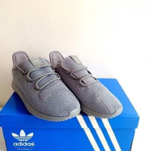 nwt size 1.5 grey shimmery adidas sneakers